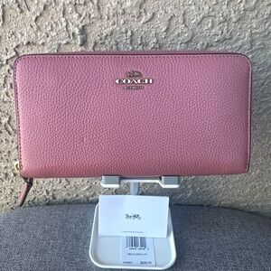 𝓒𝓞𝓐𝓒𝓗 Mauve Leather Women's Wallet